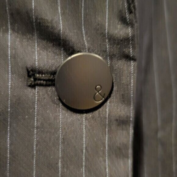 Blazer Sz 12 Blue Pinstripe Willow & Thread Women’s - Picture 9 of 10